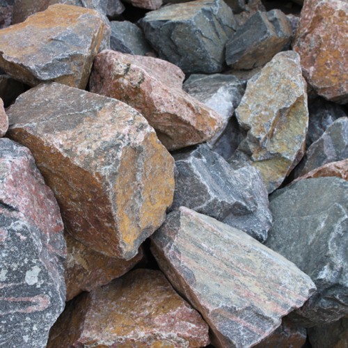 Colored Rip Rap Granite Rip Rap | Dreamscapes Landscape Center